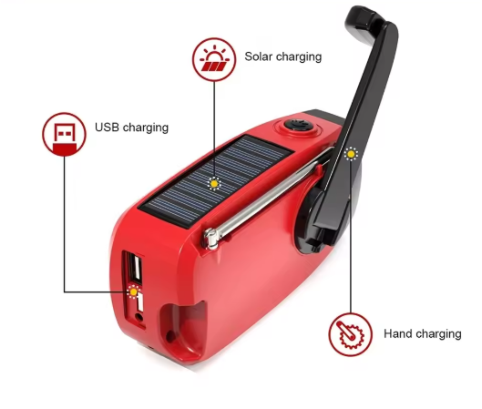 Multi-Functional Hand Crank Radio